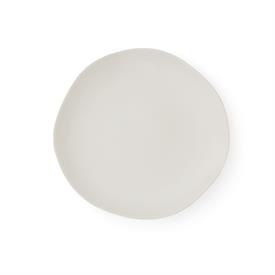 -CREAMY WHITE DINNER PLATE. 11" WIDE. DISHWASHER & MICROWAVE SAFE. MSRP $25.00                                                              