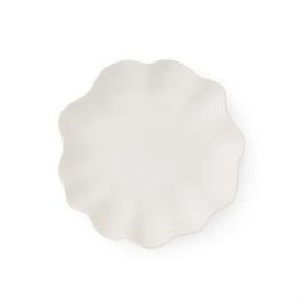 -CREAMY WHITE DINNER PLATE. 11" WIDE. DISHWASHER & MICROWAVE SAFE. MSRP $25.00                                                              