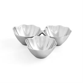 -ALLOY 3-PART CONDIMENT SERVER. 11" WIDE. HAND WASH ONLY. MSRP $145.00                                                                      