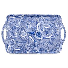 -MELAMINE LARGE HANDLED TRAY. 18.9" LONG. CLEAN WITH DAMP CLOTH.                                                                            