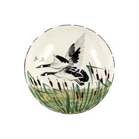 -GEESE MEDIUM SERVING BOWL. 11" WIDE, 3.5" DEEP                                                                                             