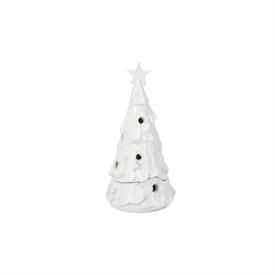 -SMALL FLOCKED TREE WITH STAR. 13" TALL                                                                                                     