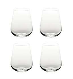 -SET OF 4 OLD FASHIONED TUMBLERS. 4.6" TALL                                                                                                 