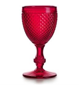 -SET OF 4 RED WINE GLASSES, RED. 6" TALL                                                                                                    