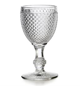 -SET OF 4 WHITE WINE GOBLETS, CLEAR. 5" TALL                                                                                                