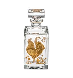 -ROOSTER WHISKY DECANTER. 9" TALL, 27 OZ. CAPACITY                                                                                          