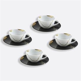 -SET OF 4 COFFEE CUPS & SAUCERS                                                                                                             