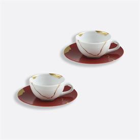 -SET OF 2 COFFEE CUPS & SAUCERS                                                                                                             