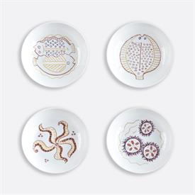 -SET OF 4 ASSORTED COUPE SOUP PLATES                                                                                                        
