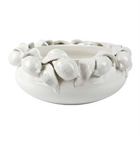 -WHITE FIGURAL CENTERPIECE. 15.5" WIDE, 6" TALL                                                                                             