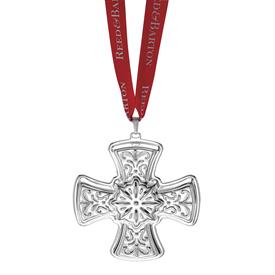 -,52ND ED.ANNUAL CROSS CHRISTMAS ORNAMENT. STERLING SILVER. 3.5" WIDE. MSRP $200.00                                                         