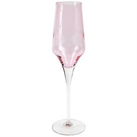 -PINK CHAMPAGNE FLUTE. 10.25" TALL, 7 OZ. CAPACITY                                                                                          