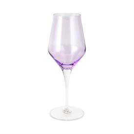 -LILAC WATER GLASS. 9.5" TALL, 11 OZ. CAPACITY                                                                                              