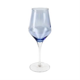 -BLUE WATER GLASS. 9.5" TALL, 11 OZ. CAPACITY                                                                                               