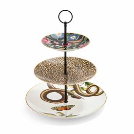 -,3-TIER CAKE STAND. 6", 8" AND 10.5" WIDE. HAND WASH. MSRP $92.00                                                                          