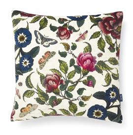 -FLORAL VELVET PILLOW. 12" SQUARE. DRY CLEAN ONLY. MSRP $92.00                                                                              