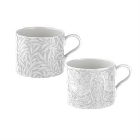 -STRAWBERRY THEIF & WILLOW BOUGH MUGS. 12 OZ. CAPACITY. DISHWASHER, MICROWAVE, FREEZER SAFE. MSRP $60.00                                    