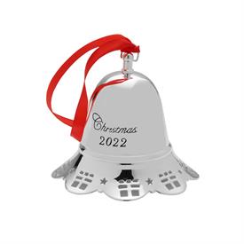 _42ND ED. MUSICAL BELL (GIFTS BORDER). SILVER PLATE. PLAYS 'I'LL BE HOME FOR CHRISTMAS'. 2.75" WIDE, 3" HIGH. MSRP $75.00                   