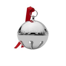 _,52TH ED. SLEIGH BELL (DOVES & HOLLY) ORNAMENT. SILVER PLATE. 2.75" WIDE, 2.75" HIGH. MSRP $85.50                                          