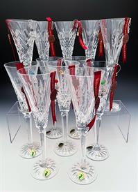 ,COMPLETE COLLECTION. ALL 12 '12 DAYS OF CHRISTMAS' FLUTES. ALL COME WITH ORIGINAL BOX AND CHARM. EACH FLUTE IS 10.25"TALL                  
