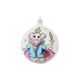 -MOUSE KING ORNAMENT. 4" WIDE                                                                                                               