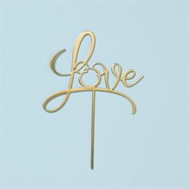-LOVE CAKE TOPPER. 8.5" TALL. MSRP $67.00                                                                                                   