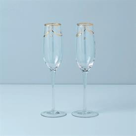 -TOASTING FLUTE PAIR. 10.5" TALL. MSRP $84.00                                                                                               