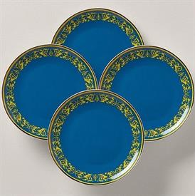 -SET OF 4 BLUE ACCENT PLATES. 8.5" WIDE. MSRP $129.00                                                                                       