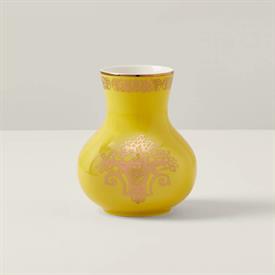 -SMALL YELLOW VASE. 6" TALL. MSRP $86.00                                                                                                    