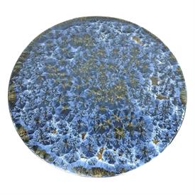 -FROST BLUE LARGE LAZY SUSAN. 23" WIDE. HANDMADE IN MASSACHUSETS.                                                                           