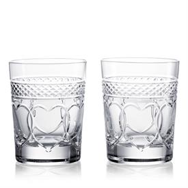_,SET TIMES SQUARE DOF, SET OF 2 TIMES SQUARE 'LOVE' 2023 DOUBLE OLD FASHIONED GLASSES IN CLEAR. 12.8 OZ. CAPACITY.                         