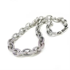-,'OCEAN' CHAIN LINK NECKLACE                                                                                                               