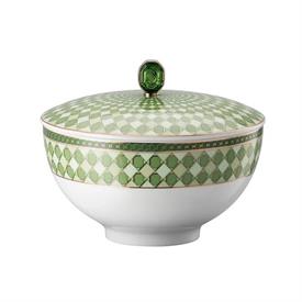 -,SOUP BOWL WITH LID/DECORATIVE BOX. 6" WIDE, 27 OZ. CAPACITY                                                                               