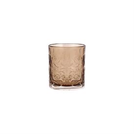 -TORTOISE DOUBLE OLD FASHIONED GLASS. 3.5" TALL, 10 OZ. CAPACITY                                                                            