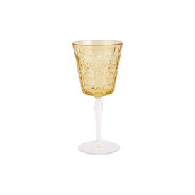 -AMBER WINE GLASS. 7.5" TALL, 8 OZ. CAPACITY                                                                                                