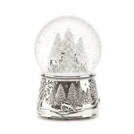 -NORTH POLE BOUND MUSICAL SNOW GLOBE. PLAYS 'SILENT NIGHT'. 5.75" TALL. MSRP $60.00                                                         