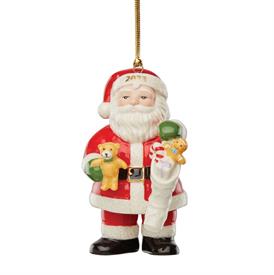 _,SANTA & STOCKING ORNAMENT. 3.75" TALL. MSRP $80.00                                                                                        