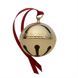 -,34TH EDITION GOLD SLEIGH BELL ORNAMENT. GOLD PLATED. MSRP $127.50                                                                         