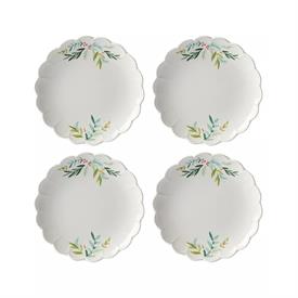 -SET OF 4 ACCENT PLATES. 9" WIDE. MSRP $120.00                                                                                              