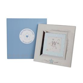 -,3X3" BABY BLUE STAR FRAME. NICKEL PLATED. 8.25" SQUARE                                                                                    