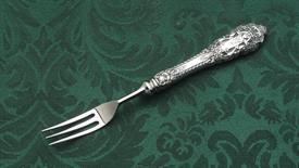 HH INDIVIDUAL FRUIT FORK STAINLESS TINES STERLING HANDLE GORHAM CROWN BAROQUE 6.9" LONG                                                     
