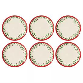 -SET OF 6 ACCENT PLATES. 8" WIDE. MSRP $180.00                                                                                              