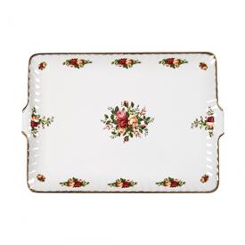 -FLUTED SERVING TRAY. HAND WASH. 12" WIDE.                                                                                                  