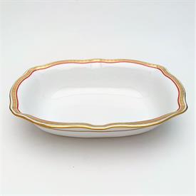 ,RED 9.25" OPEN VEGETABLE BOWL. 9.25" LONG, 6.75" WIDE, 2" DEEP                                                                             