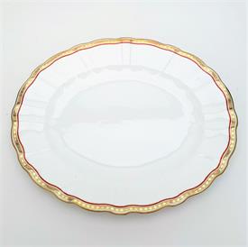 ,RED 12.5" OVAL PLATTER. 12.5" X 10.5"                                                                                                      
