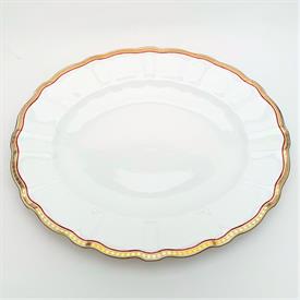 ,RED 14.75" OVAL PLATTER. 14.75" LONG, 12" WIDE                                                                                             