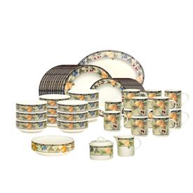 -52 PIECE SET. INCLUDES 12 EACH DINNER PLATE, SALAD PLATE, CEREAL BOWL, & MUG, WITH 4 SERVERS. MSRP $970.00                                 