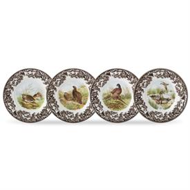 -SET OF 4 CANAPE PLATES, ASSORTED BIRDS. 6.5" WIDE. MSRP $189.00                                                                            