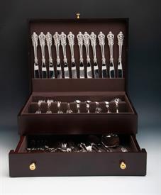 ,.92 Piece Estate Boxed Set Service for 12 Place Size Sterling Silver Grande Baroque by Wallace WAS: $5,393   WEIGHT:127.41 t.oz.           