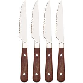 -FULTON SET OF 4 STEAK KNIVES. HAND WASH. BREAKAGE REPLACEMENT AVAILABLE.                                                                   